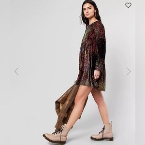 Free People Mirror Mirror velvet mini dress women’s size small